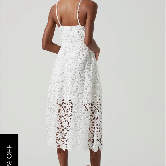LACE A LINE MIDI DRESS ASTR THE LABEL - Picture 2 of 6